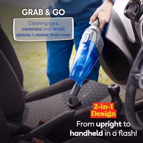 Russell Hobbs Zoom 2-in-1 Corded Stick Vacuum Cleaner, Blue and Grey, 600W, Bagless with 0.5L Dust Tank and Washable Filter, RHSV1002 – 4