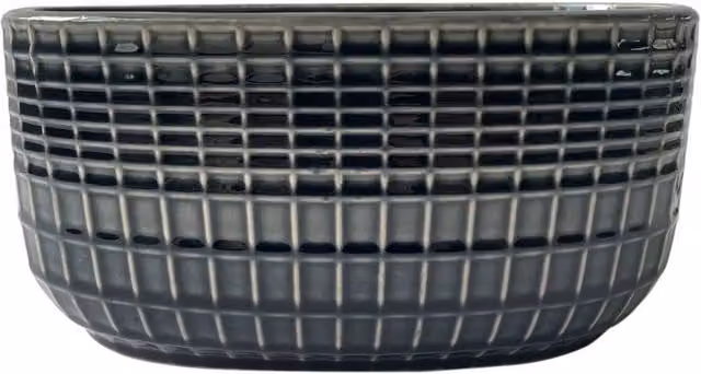 KDMD Hortus Braga Pot, Grey, H x W x D: 13 x 27 x 13 cm – 1