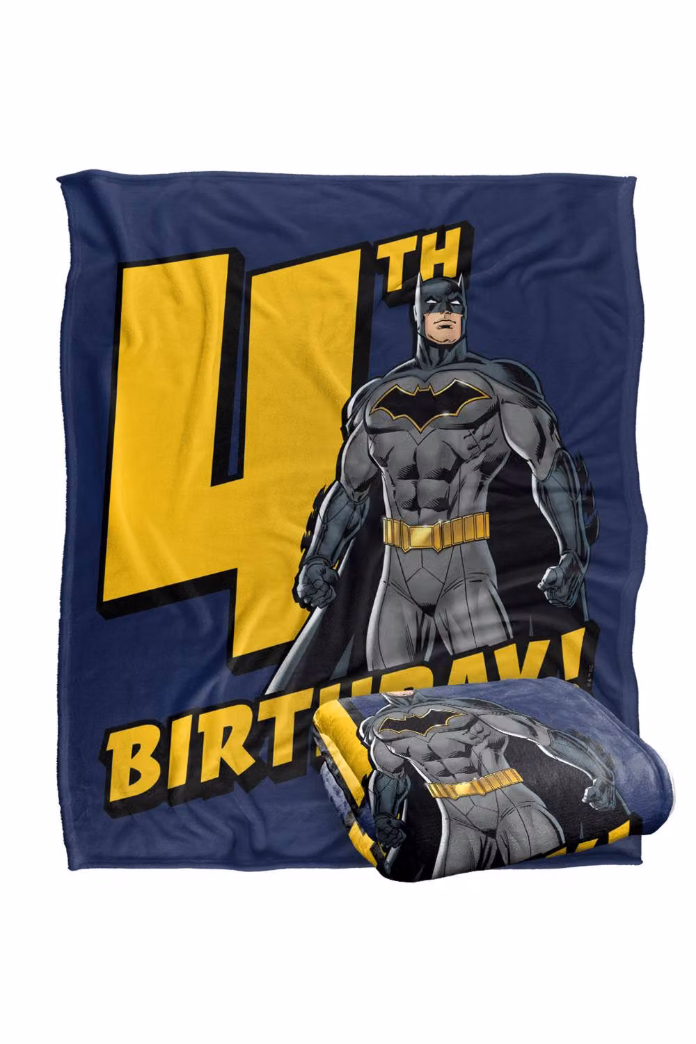 Warner Bros. Justice League Batman Silky Touch Super Soft Blue Multicolour Throw Blanket, Large – 2
