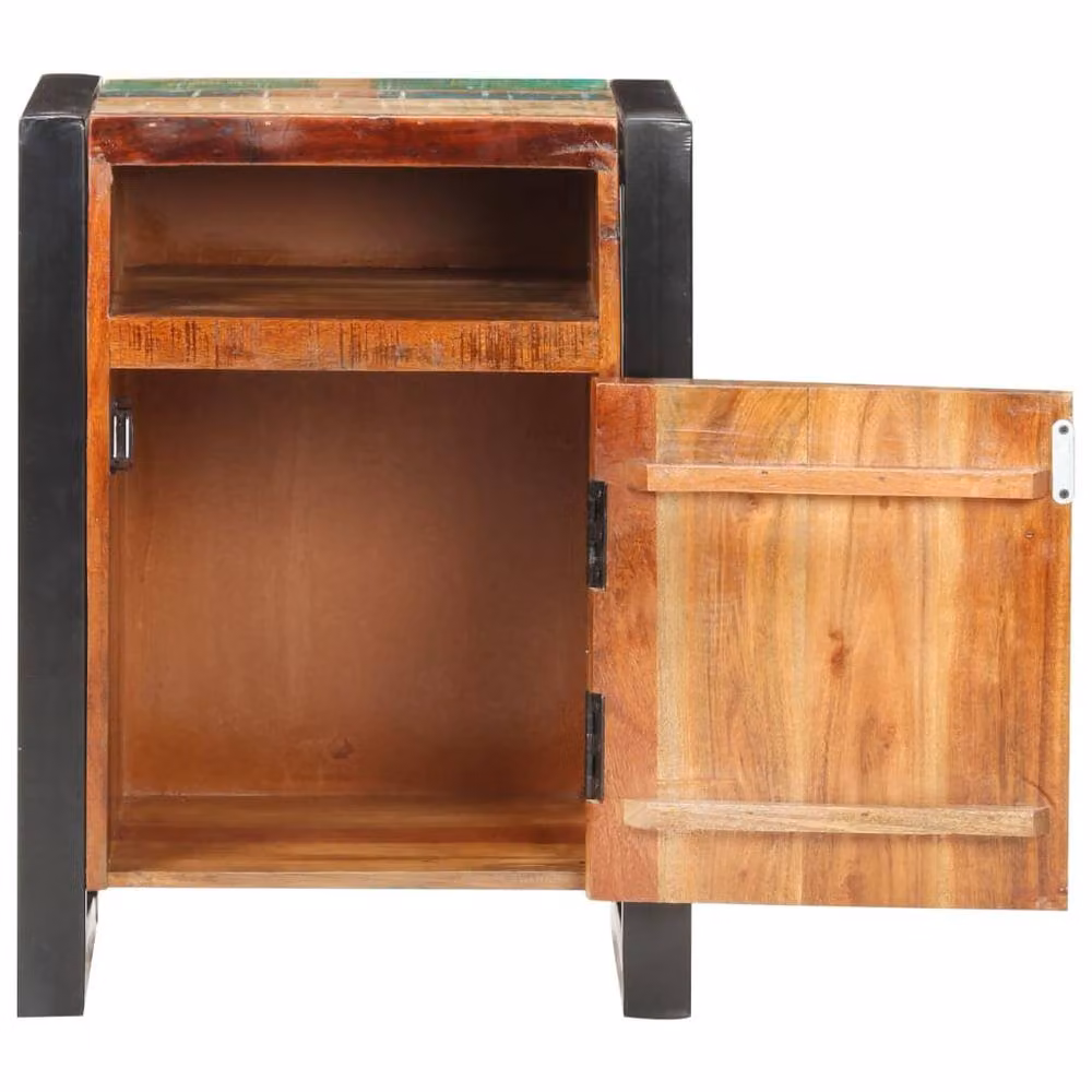 Berkfield Home Bedside Cabinet in Brown Solid Acacia Wood, W/D/H: 40 x 35 x 55 cm – 3