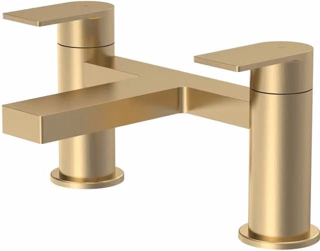 Balterley Contemporary Deck Mounted Bath Filler Tap in Brushed Brass