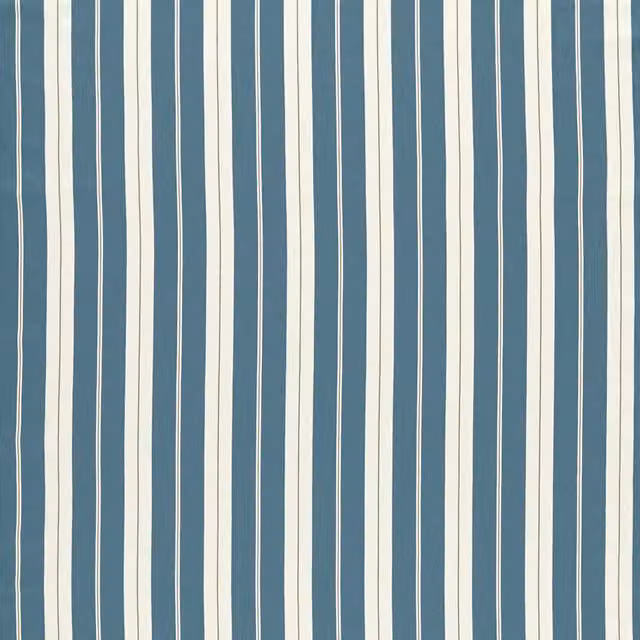 Clarke & Clarke Belgravia Blue Striped Cotton Fabric Panel