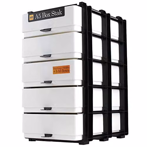 WestonBoxes A5 Craft Storage Unit in White – 1