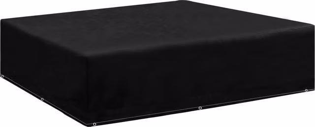 Berkfield Garden Furniture Cover with 8 Eyelets, Black, W/D/H: 200 x 200 x 70 cm – 1