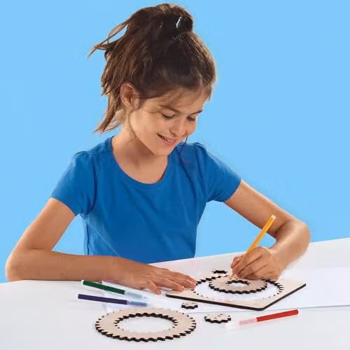SES Creative 14788 Wooden Spiral Designer Multicolour Creative Drawing Kit for Kids Aged 5+ – 2