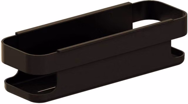 Cosmic Wall Mounted Metal Shower Caddy in Matt Black, Width: 30 cm – 1