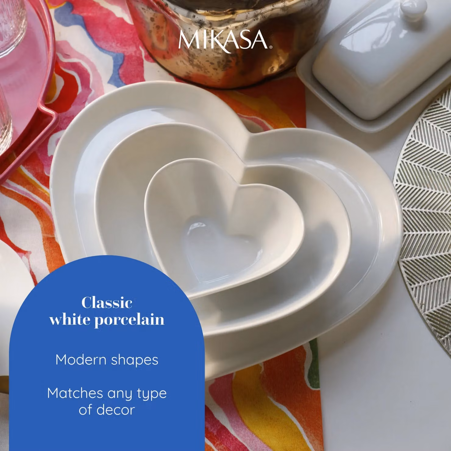 Mikasa Chalk Porcelain Serving Platter, White – 4