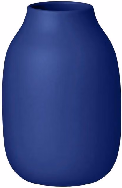 Blomus COLORA Vase Size S in Mazarine Blue Matt Ceramic – 1