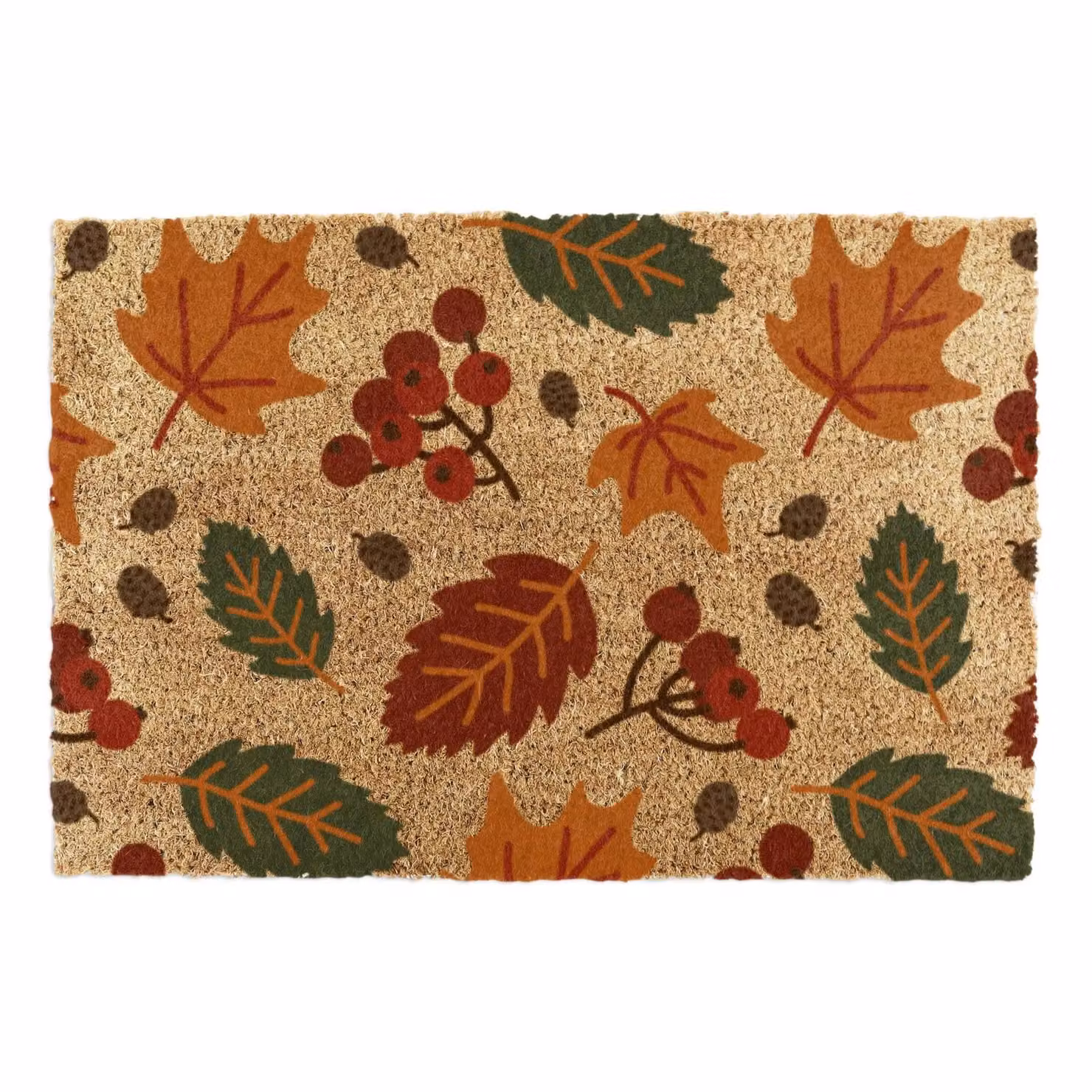 Artsy Mats Autumn Leaves Doormat in Brown and Multicolour, W: 90 cm, D: 60 cm – 2