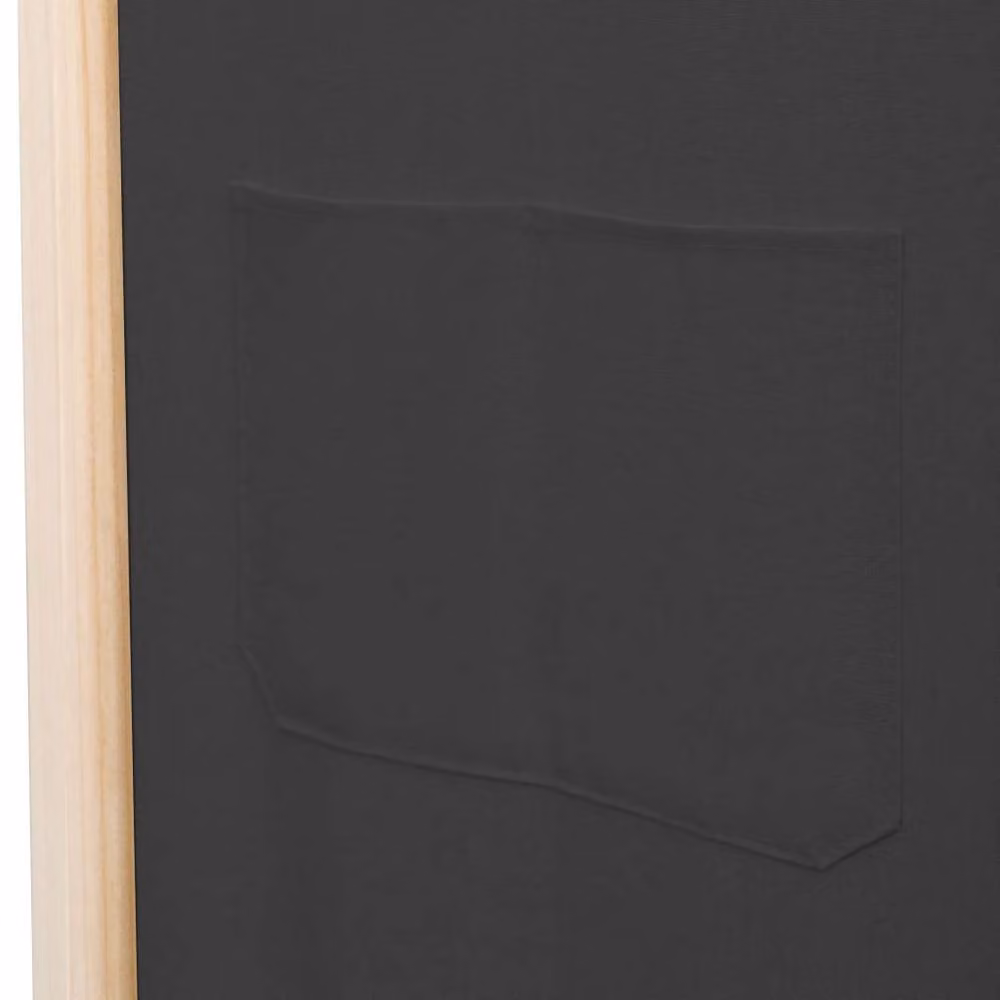 Berkfield Home 6-Panel Fabric Room Divider in Grey, W/D/H: 240 x 170 x 4 cm – 5