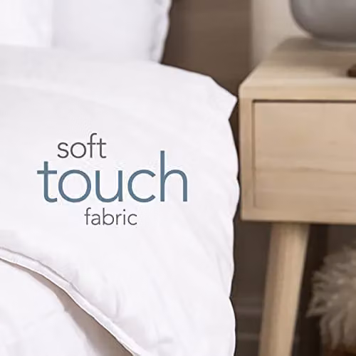 Snuggledown White Hollowfibre 10.5 Tog All Year Round Duvet and 2 Pillows Set, W: 200 cm, D: 200 cm
