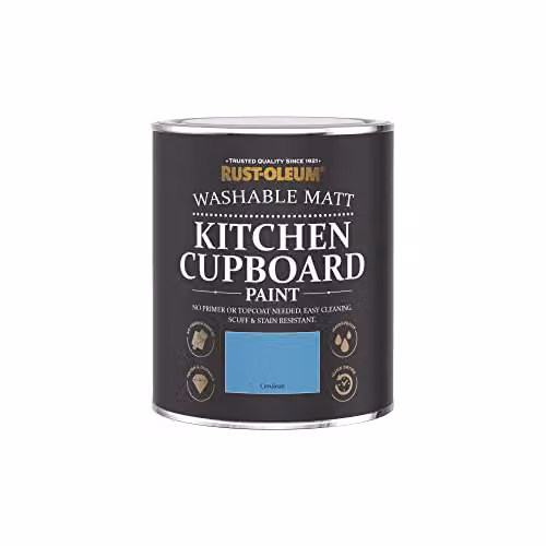 Rust-Oleum Blue Kitchen Cupboard Paint in Matt Finish - Cerulean 0.75 l – 3