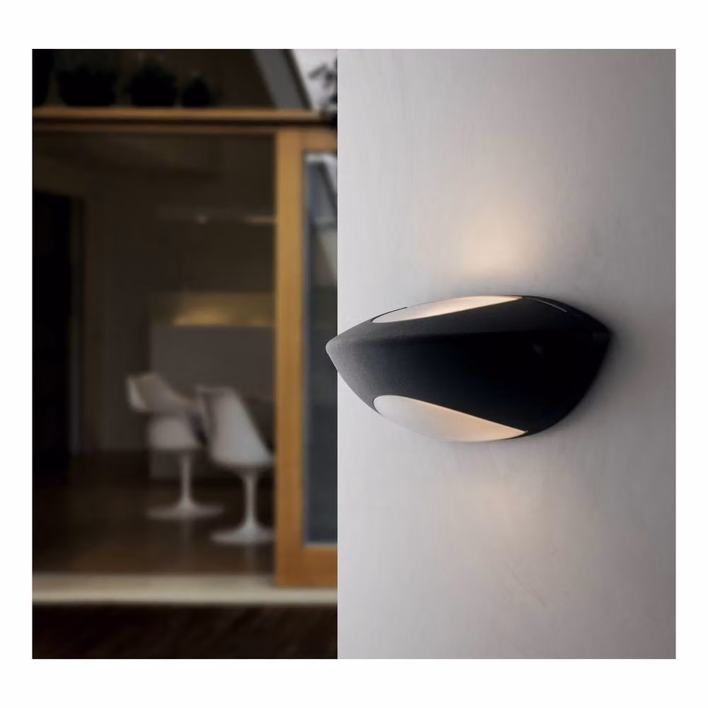 Netlighting SEATTLE Outdoor Up Down Wall Light in Black, IP54, H 35 x W 11 x D 11 cm – 3