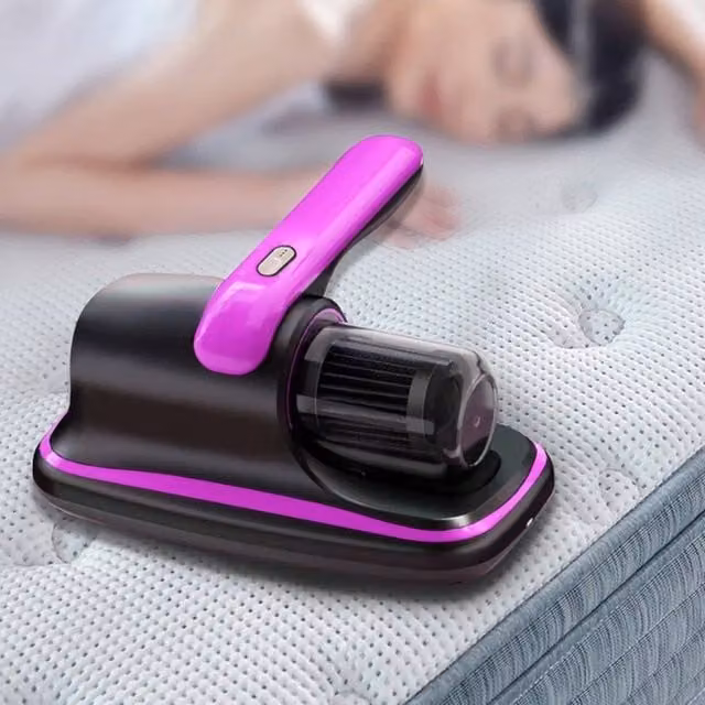 Kelvenix Cordless UV Dust Mite Remover Handheld Vacuum Cleaner in Black
