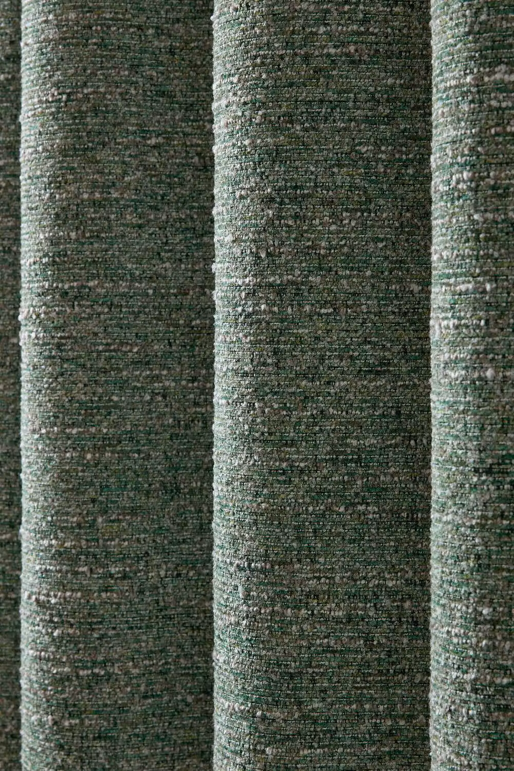 Catherine Lansfield Chunky Boucle Lined Eyelet Curtains in Green, Width: 117 cm, Drop: 183 cm – 2