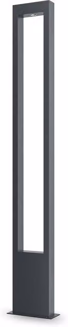 Netlighting Bonn LED Outdoor Bollard in Grey, 150 cm Height, 1000 lm, 3000K Warm White, IP65 Rated – 1