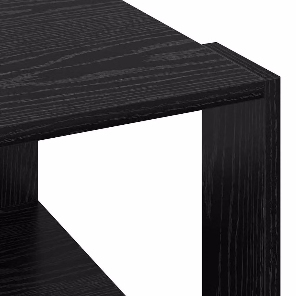 Berkfield Home Black Oak Coffee Table, W: 51.5 cm, D: 51.5 cm, H: 30 cm – 5