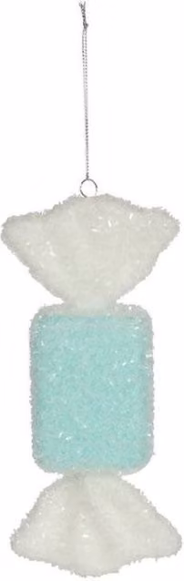 KDMD Turquoise Abstract Rectangular Candy Hanging Decoration, 18 cm