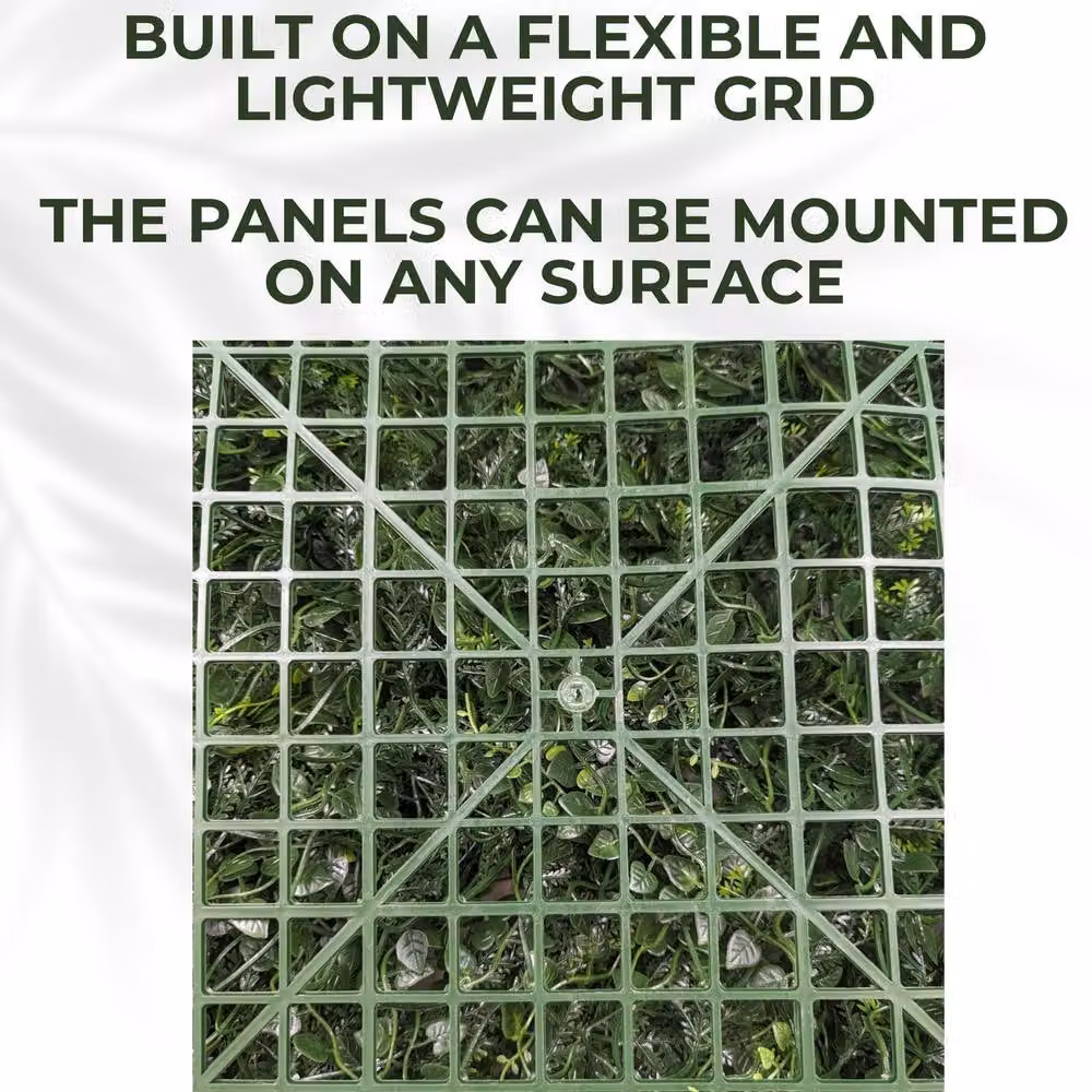 Ark Mat Country Garden Artificial Plant Wall Panel, Green, W/D/H: 100 x 100 x 100 cm – 9