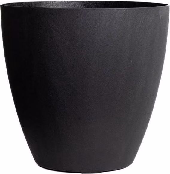 Spetlek Madison Smooth Large Plant Pot, Black