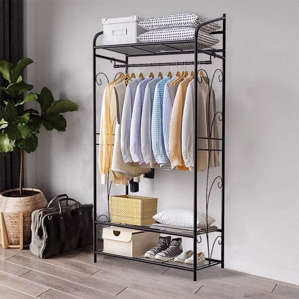 Kelvenix 3 Tier Large Metal Garment Rack in Matt Black – 2
