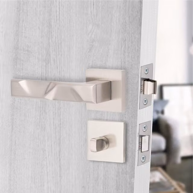 Golden Grace Brushed Silver Door Handle