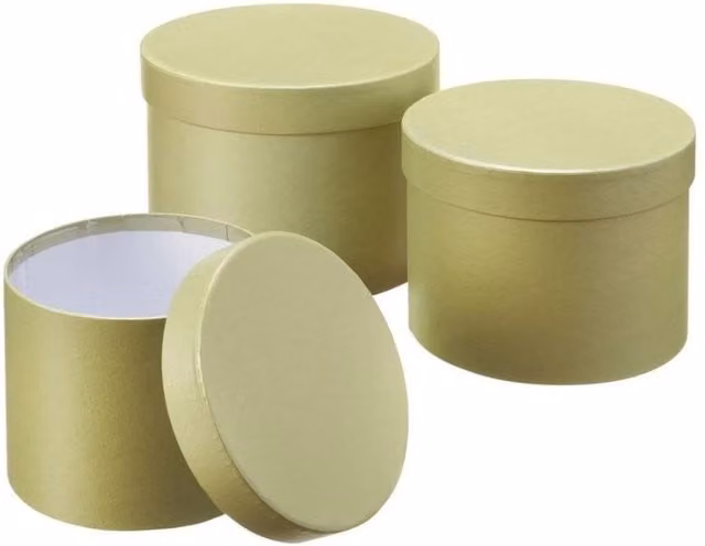 KDMD Sage Green Symphony Paper Hat Box Set of 3