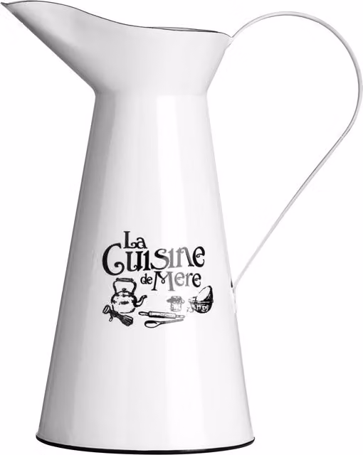 Orsina La Cuisine De Mere Enamel Jug in White