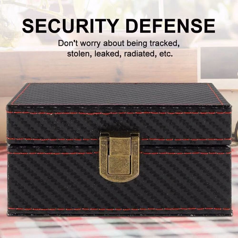 NESTLUNE Faraday Box and 2 RFID Blocking Pouches in Black – 3