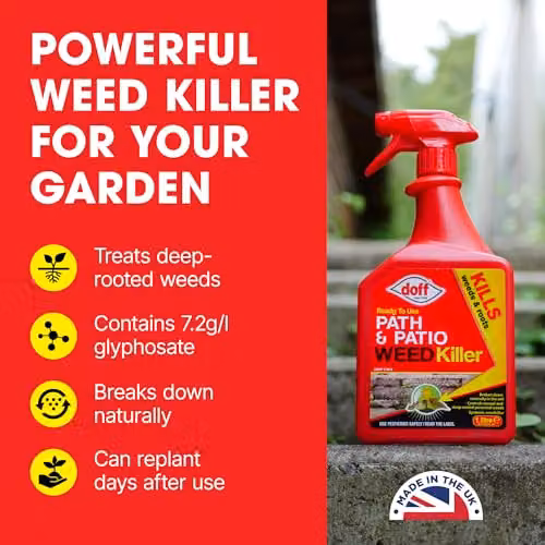 Doff Path and Patio Weedkiller Ready to Use Spray, 1 l – 3