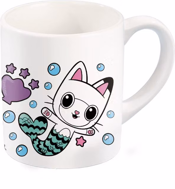 Totum Gabby's Dollhouse Paint Your Own Ceramic Mug Set, White