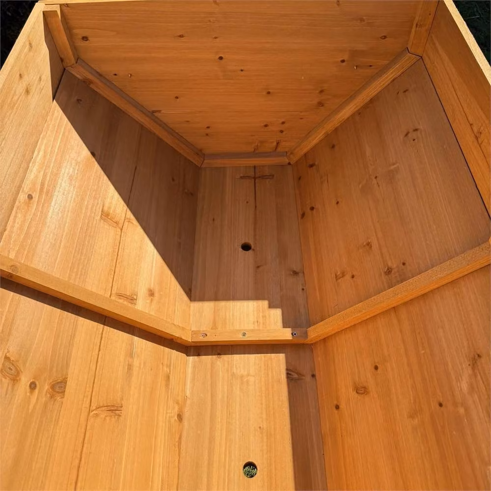 Nordara Brown Wooden Raised Bed Vegetable Garden Patio Planter – 3