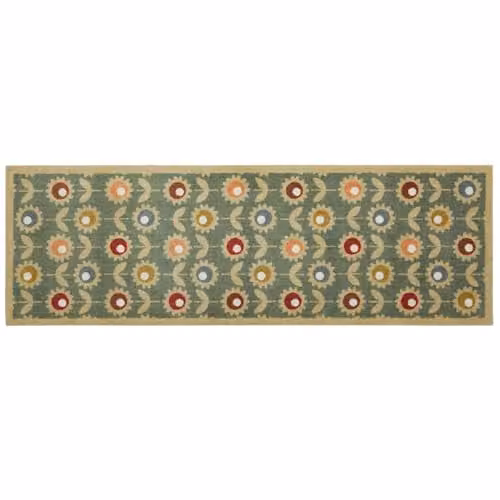 My Mat Multi Floral Sage Green Rectangular Doormat, W: 50 cm, L: 75 cm – 1