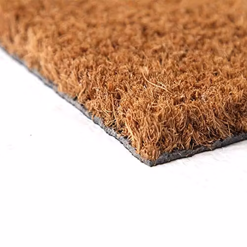 Coco&Coir Brown Coir Door Mat with Non-Slip Rubber Backing, W: 45 cm, D: 75 cm – 3