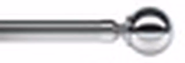 NewEdgeBlinds Silver Ball End Metal Eyelet Curtain Pole Set, Width: 80 cm