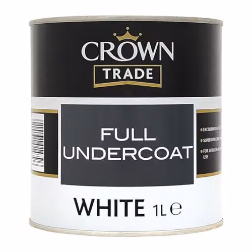Crown White Matt Trade Undercoat, 1 l