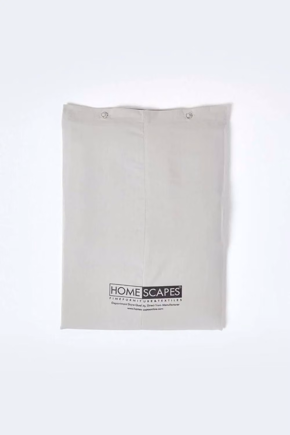 Homescapes Silver Egyptian Cotton Percale Duvet Cover and Pillowcase Set, 200 TC, W: 180 cm, H: 200 cm – 2