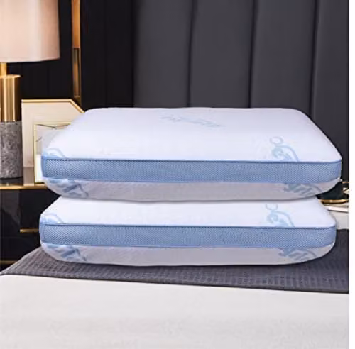 Ezysleep Medium Support White Memory Foam Pillow with Air Flow Technology – 4