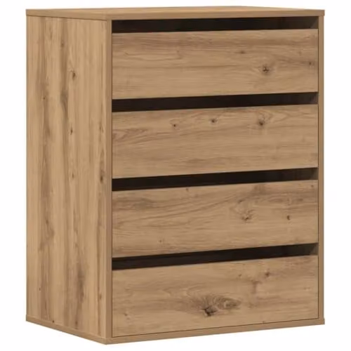 vidaXL Corner Chest of Drawers in Artisan Oak, Brown, W/D/H: 60 x 41 x 76 cm