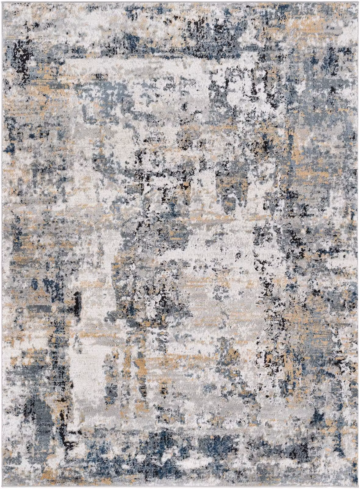 Livabliss Jolie Modern Abstract Marble Rug in Blue, Grey, Beige and Black, W: 140 cm, L: 200 cm – 2