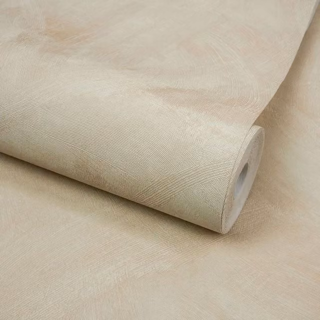 Grandeco Serra Textured Vinyl Wallpaper in Beige