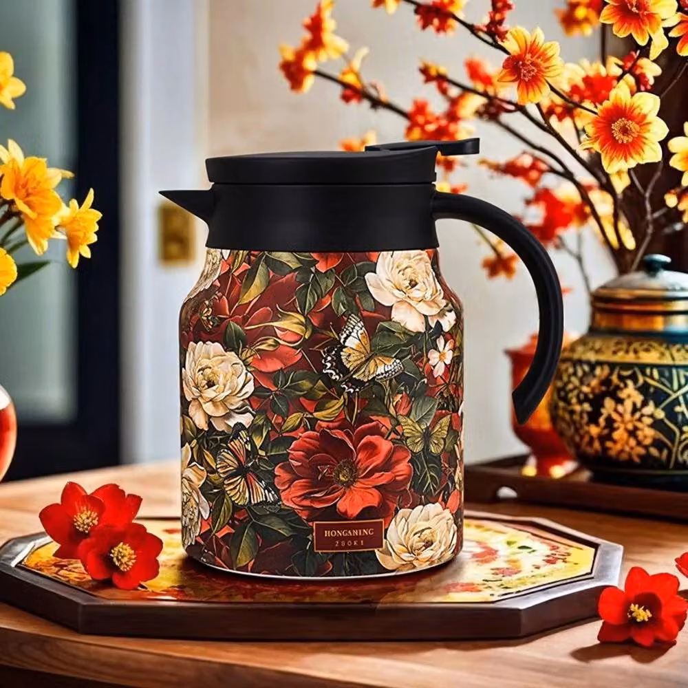 Spetlek Red 1000ml Double Walled Stainless Steel Vacuum Teapot – 2