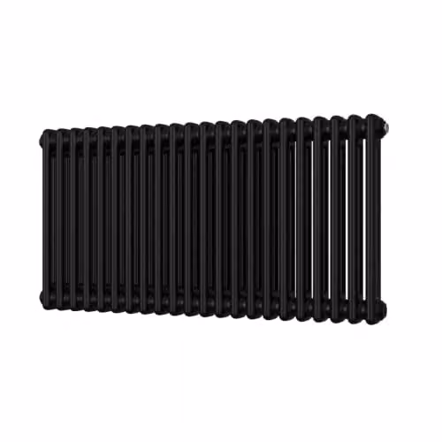 UK Radiators Black 2 Column Steel Radiator H: 500 mm, W: 988 mm – 2