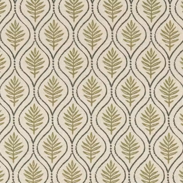 Ashley Wilde Calvia Olive Green Cotton and Linen Fabric