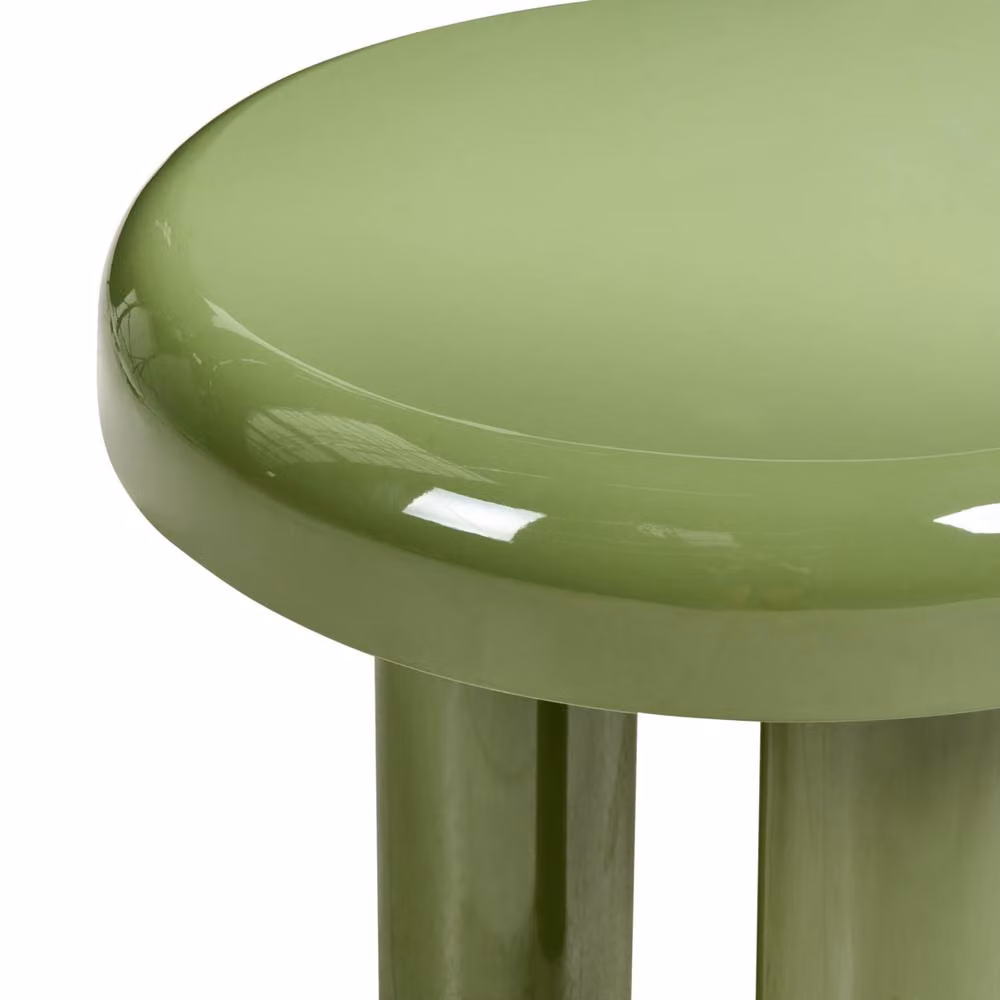 Wyld and Coco Ethos Green Oval MDF Coffee Table W/D/H: 93 x 60 x 44 cm – 4