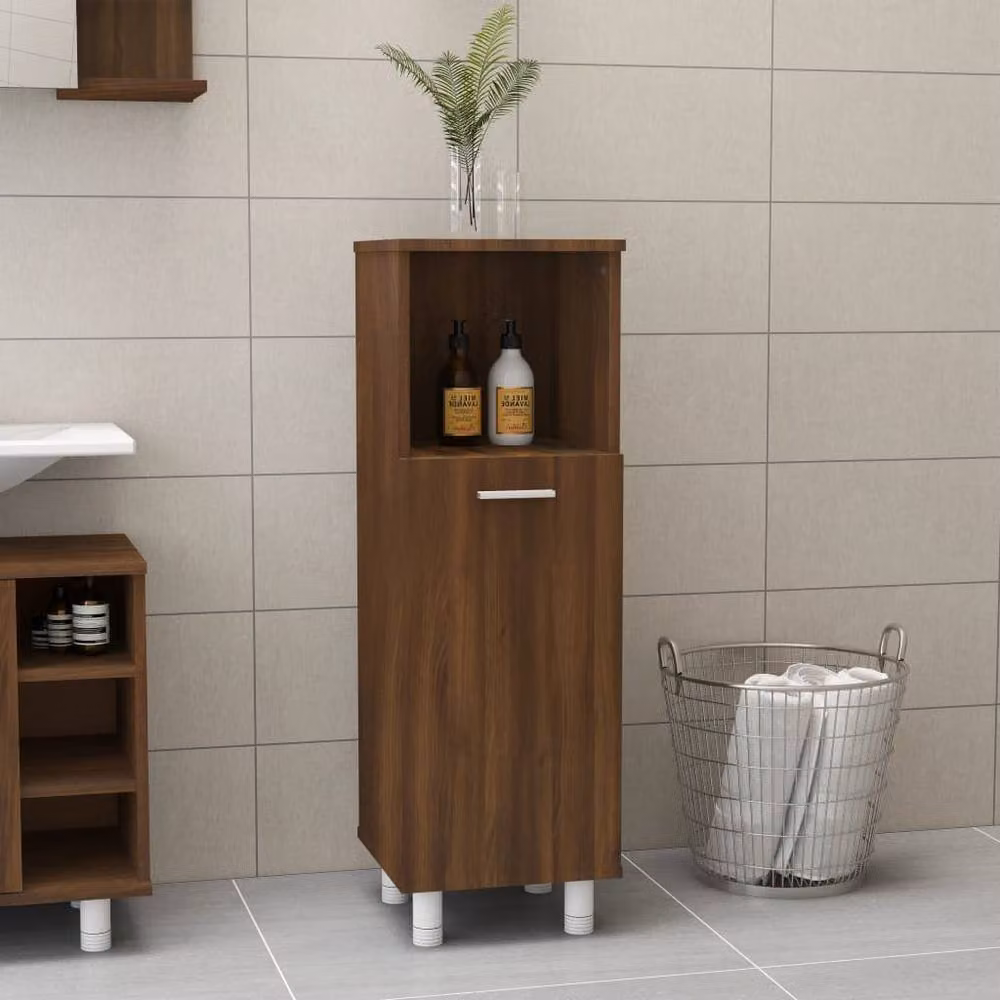 Berkfield Home Brown Oak Bathroom Cabinet W/D/H: 30 x 30 x 95 cm – 2