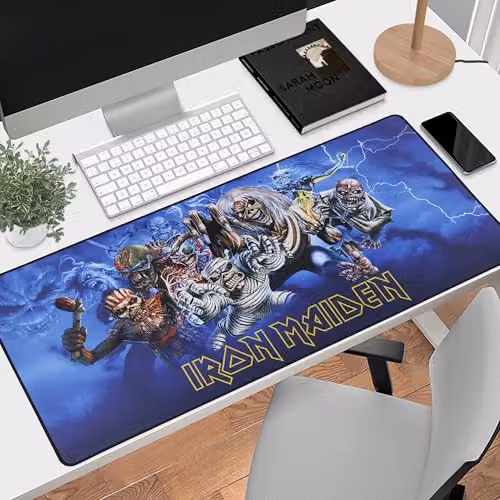 Subsonic Iron Maiden Official Licensed XXL Anti-slip Mouse Pad with Beaded Finish, Multicolour, W: 900 mm, D: 400 mm – 7