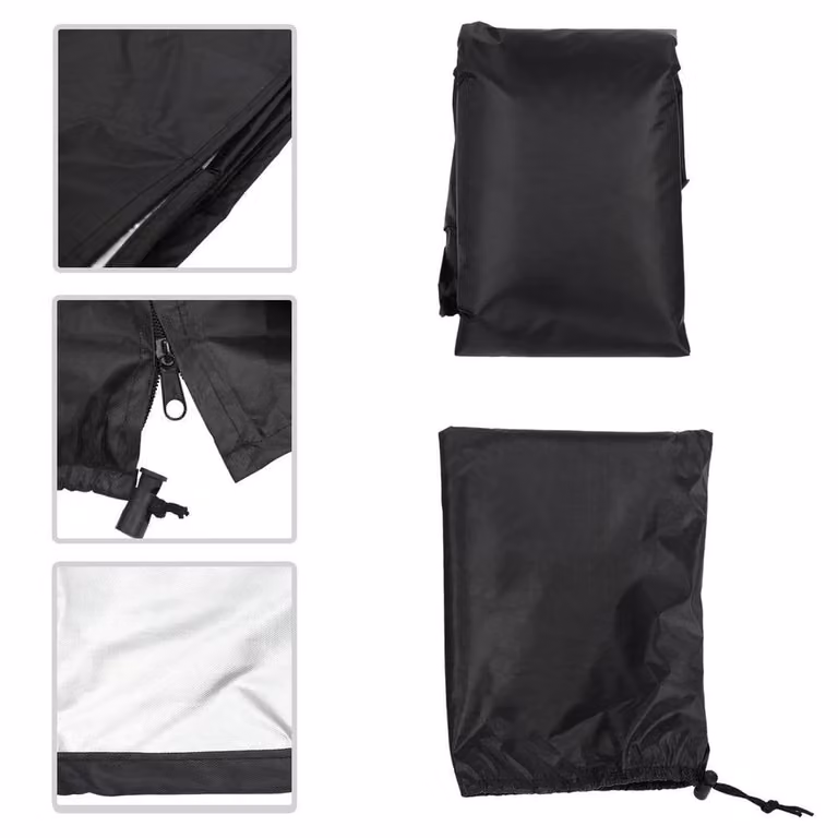 SPETLEK Black 2-3 Seater Swing Cover for Garden Hammock Canopy Chairs