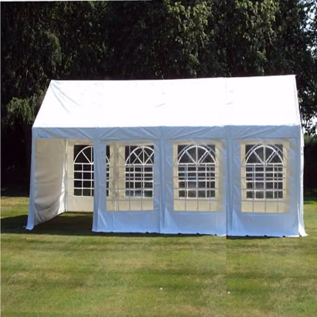 Original Heavy Duty Marquee P.E. by Crocodile Trading Ltd, White, W: 8 m, D: 6 m
