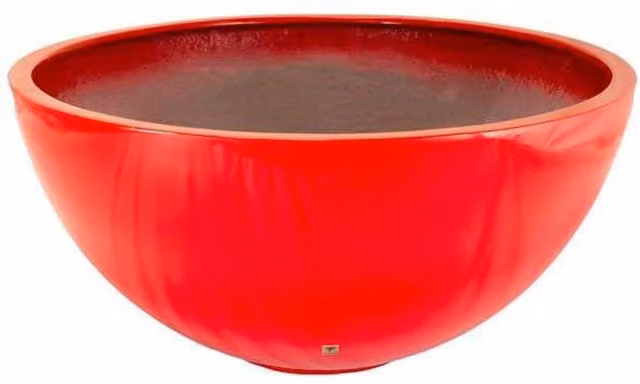 Primrose Red Gloss Fibreglass Outdoor Garden Planter Tub, Diameter: 72 cm – 1